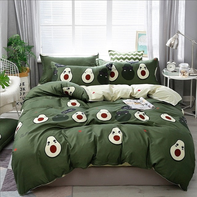 Solstice Home Textile Cartoon Polar bear Bedding Sets Children's Beddingset Bed Linen Duvet Cover Bed Sheet Pillowcase/bed Sets