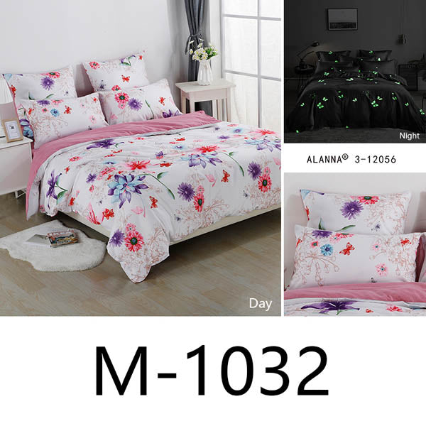 Alanna queen bedding set Luminous comforter euro pastel  sheets bed sheet king size double bedspread cover set