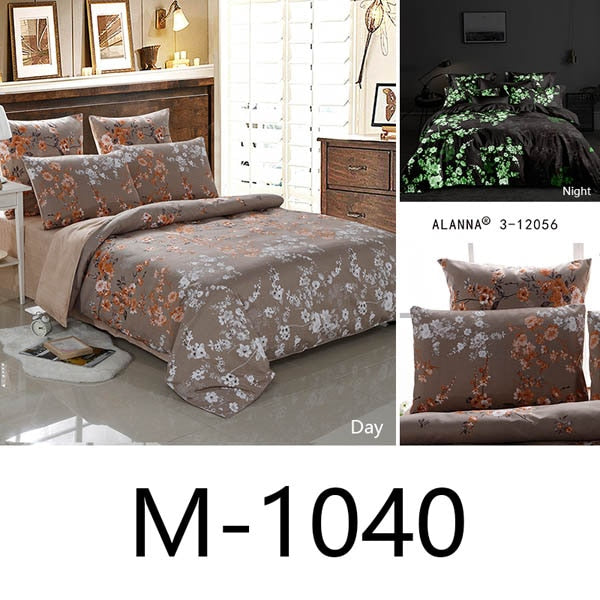 Alanna queen bedding set Luminous comforter euro pastel  sheets bed sheet king size double bedspread cover set