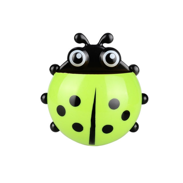Ladybug bee Sucker Children Kids Toothbrush Holder Suction Hooks Toothbrush Wall Suction Bathroom Sets