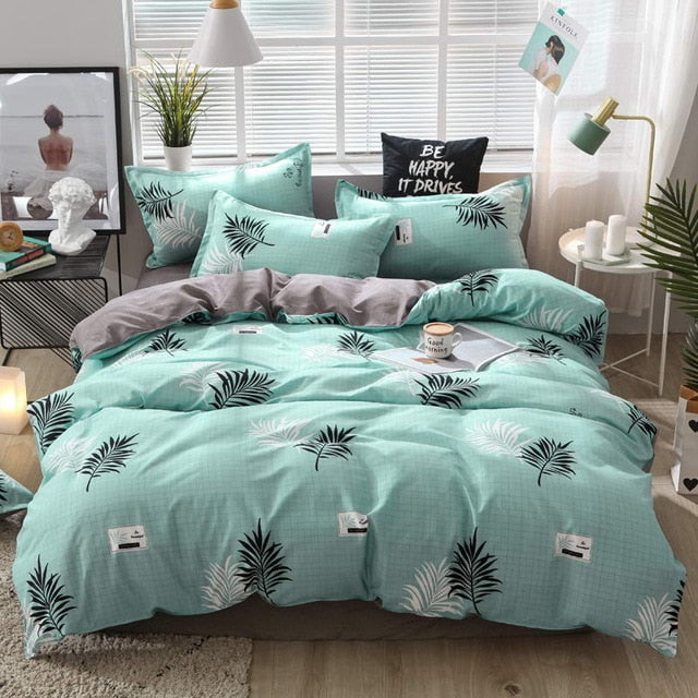 Bedding Set luxury Wishing star month 3/4pcs Family Set Duvet Cover Pillowcase Boy Room flat bed sheet,No filler 2019 bed set