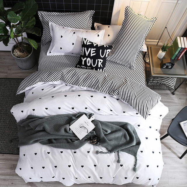 Bedding Set luxury Wishing star month 3/4pcs Family Set Duvet Cover Pillowcase Boy Room flat bed sheet,No filler 2019 bed set