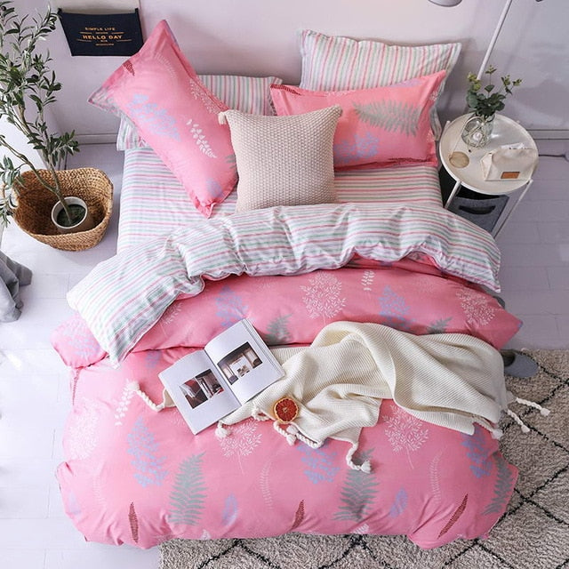 Bedding Set luxury Wishing star month 3/4pcs Family Set Duvet Cover Pillowcase Boy Room flat bed sheet,No filler 2019 bed set
