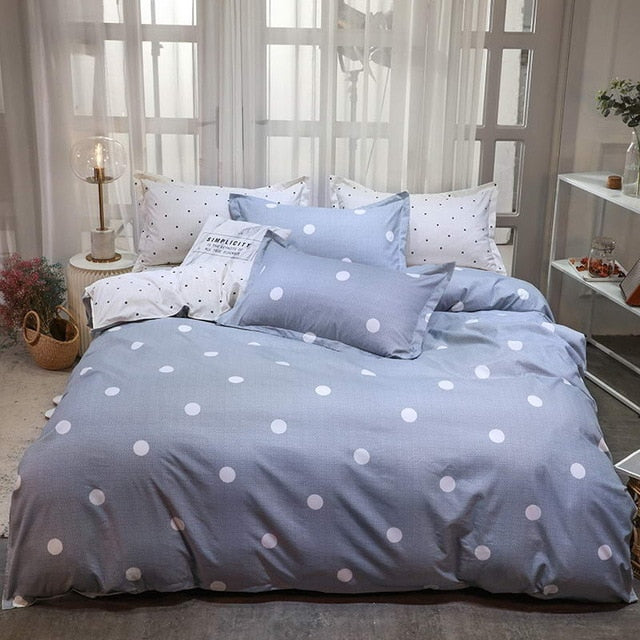 Bedding Set luxury Wishing star month 3/4pcs Family Set Duvet Cover Pillowcase Boy Room flat bed sheet,No filler 2019 bed set
