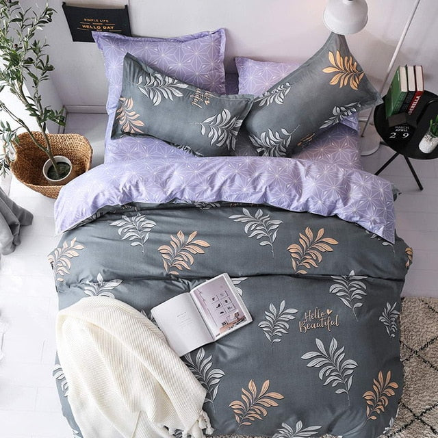 Bedding Set luxury Wishing star month 3/4pcs Family Set Duvet Cover Pillowcase Boy Room flat bed sheet,No filler 2019 bed set