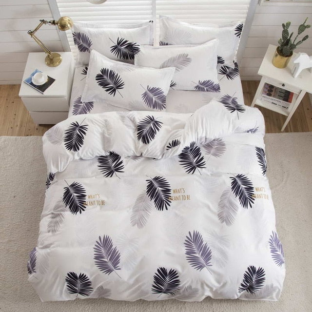 Bedding Set luxury Wishing star month 3/4pcs Family Set Duvet Cover Pillowcase Boy Room flat bed sheet,No filler 2019 bed set