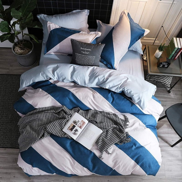 Bedding Set luxury Wishing star month 3/4pcs Family Set Duvet Cover Pillowcase Boy Room flat bed sheet,No filler 2019 bed set