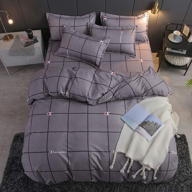 Bedding Set luxury Wishing star month 3/4pcs Family Set Duvet Cover Pillowcase Boy Room flat bed sheet,No filler 2019 bed set