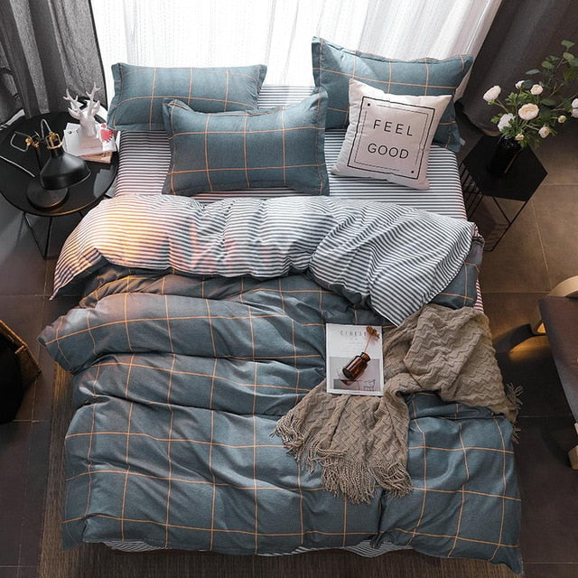 Bedding Set luxury Wishing star month 3/4pcs Family Set Duvet Cover Pillowcase Boy Room flat bed sheet,No filler 2019 bed set