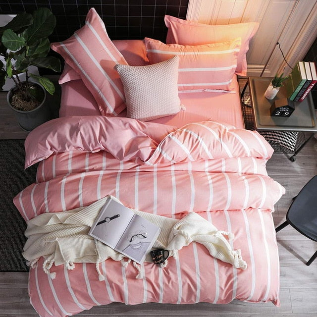 Bedding Set luxury Wishing star month 3/4pcs Family Set Duvet Cover Pillowcase Boy Room flat bed sheet,No filler 2019 bed set