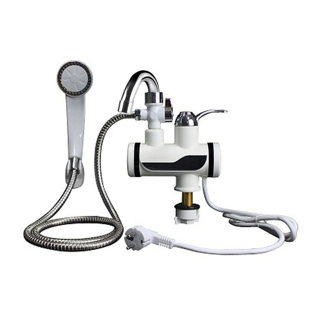 3000W Temperature Display Instant Hot Water Tap Tankless Electric Faucet Kitchen Instant Hot Faucet Water Heater Water Heating