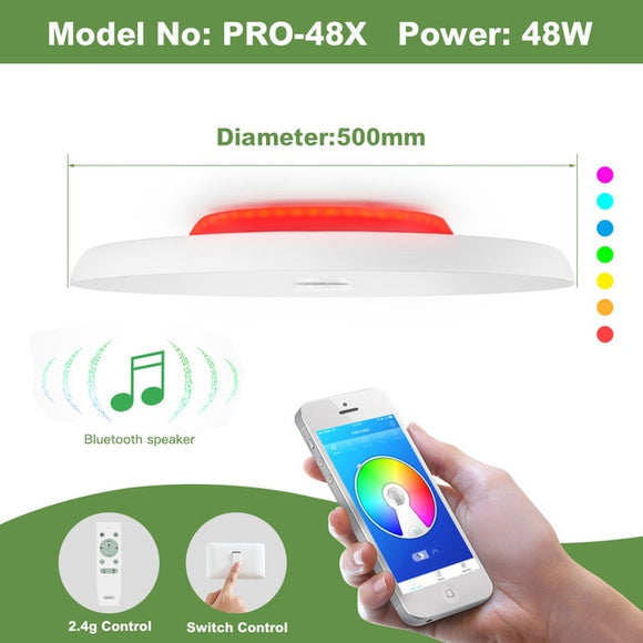 Modern LED ceiling Lights home lighing 25W 36W 52W APP Bluetooth Music light bedroom lamps Smart ceiling lamp