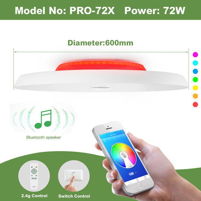 Modern LED ceiling Lights home lighing 25W 36W 52W APP Bluetooth Music light bedroom lamps Smart ceiling lamp