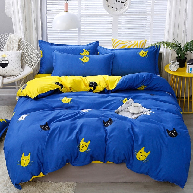 Solstice Home Textile Cartoon Polar bear Bedding Sets Children's Beddingset Bed Linen Duvet Cover Bed Sheet Pillowcase/bed Sets