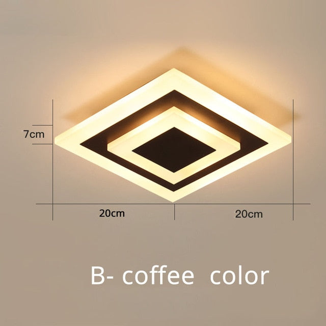 Ceiling Light Modern LED corridor Lamp For bathroom living room round square lighting Home Decorative Fixtures
