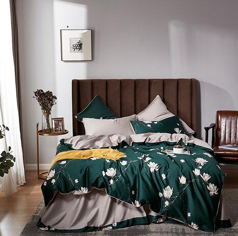 Egyptian Cotton Soft Duvet Cover Fitted/Bed sheet set Multi Color Flamingo Paisley Bedding Set Twin Queen King size 4Pieces