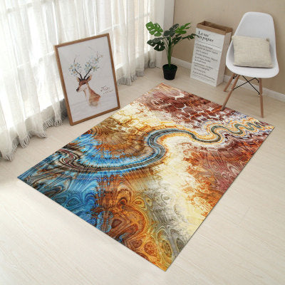 80*120cm Creative Europe Type 3D Printing Carpet  Hallway Doormat Anti - Slip Bathroom Carpet Absorb Water Kitchen Mat/Rug