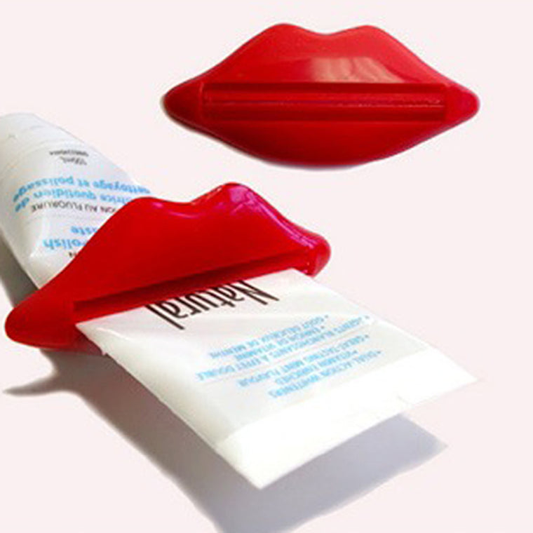 1PC Hot New Toothpaste Tube Squeezer Sexy red Lip shape Bathroom Tube Squeezer Dispenser Cream Squeezer Color At Random 93x42mm