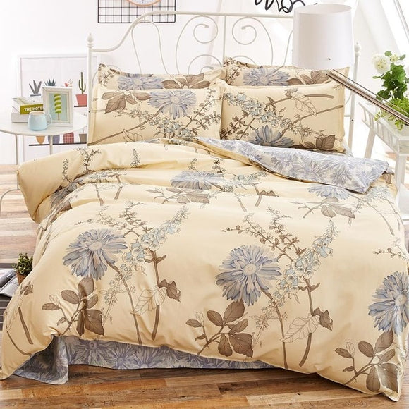 bedding sets cotton set Reactive Printing hot sale comforter bed set Queen full size 4 pcs