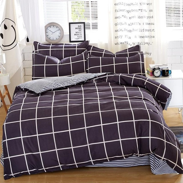 bedding sets cotton set Reactive Printing hot sale comforter bed set Queen full size 4 pcs