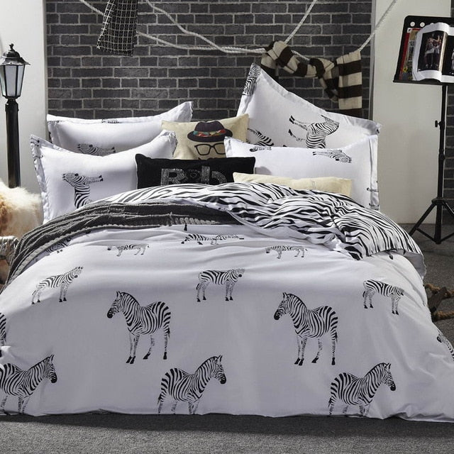 bedding sets cotton set Reactive Printing hot sale comforter bed set Queen full size 4 pcs