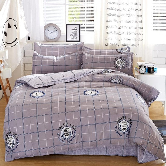 bedding sets cotton set Reactive Printing hot sale comforter bed set Queen full size 4 pcs