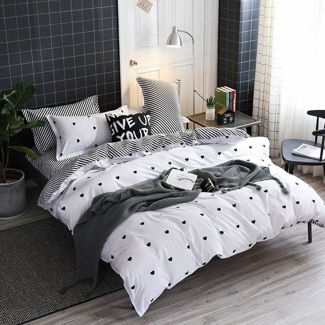 Solstice Home Textile Cartoon Polar bear Bedding Sets Children's Beddingset Bed Linen Duvet Cover Bed Sheet Pillowcase/bed Sets