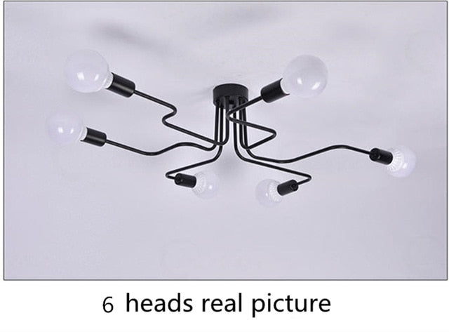Ceiling Lights Luminaria Led Ceiling Lamp Light  Vintage Industrial Loft Home Lighting Fixture For Living Room Lamparas De Techo