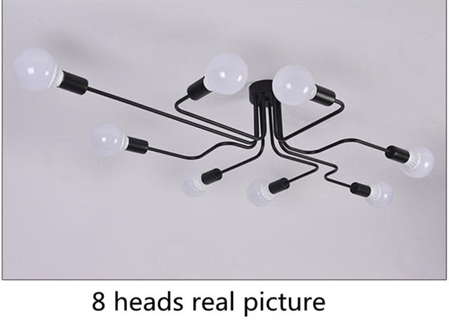 Ceiling Lights Luminaria Led Ceiling Lamp Light  Vintage Industrial Loft Home Lighting Fixture For Living Room Lamparas De Techo