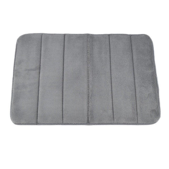 Dropship 40*60cm Bath Mat Bathroom Carpet Rug coral fleece Memory Foam Bathroom Mat kitchen Door Floor tapis de bain
