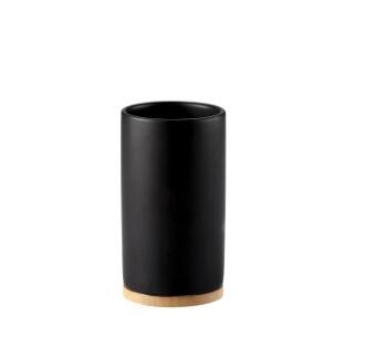 WSHYUFEI Promotion Bathroom set Ceramics Mouth cup Toothbrush holder Lotion bottle For toothpaste Bamboo Storage board