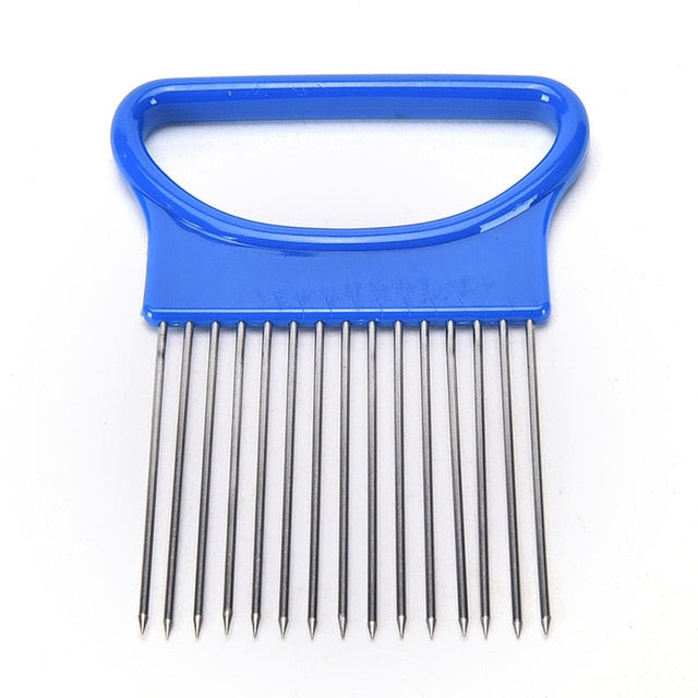 kitchen tool Slicers stainless steel onion fork Tomato Onion vegetable slicer kitchen accessories