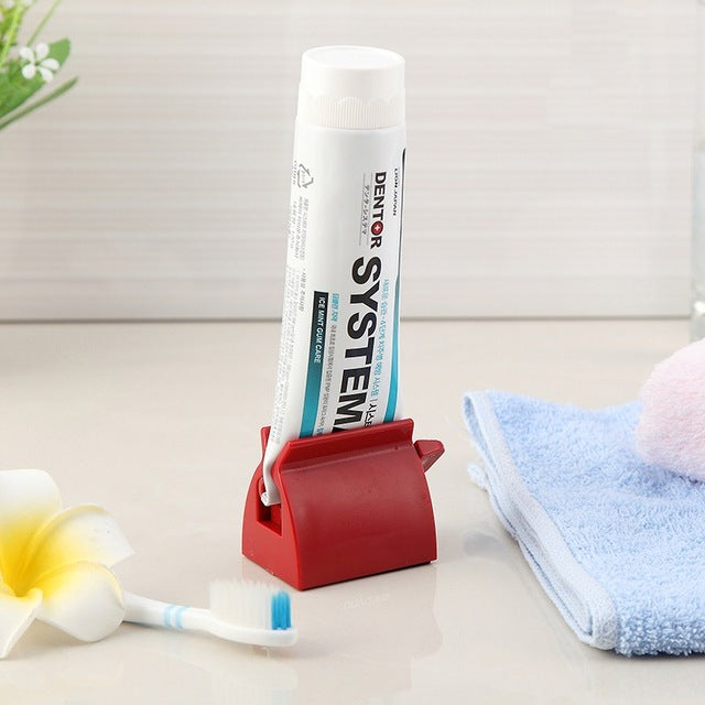 1PC Rolling Tube Toothpaste Squeezer Dispenser Toothpaste Seat Holder Stand Roller Bathroom Set Accessories