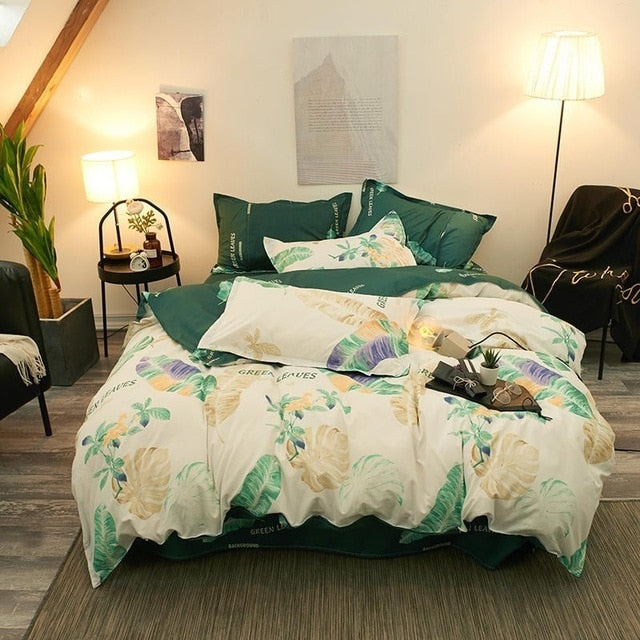 Solstice Home Textile Black Lattice Duvet Cover Pillowcase Bed Sheet Simple Boy Girls Bedding Sets 3/4Pcs Single Double Bedlinen