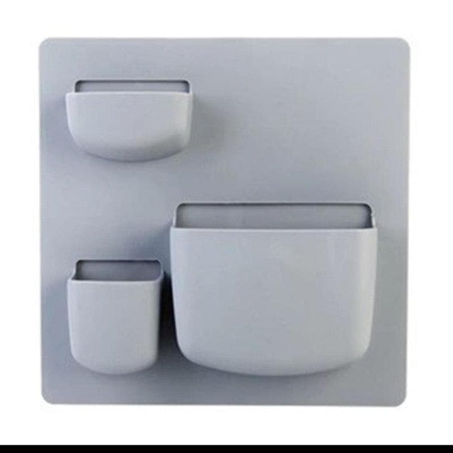 Plastic Self-adhesive Kitchen Refrigerator Fridge Storage Rack Organizer Cleaning Sponge Vegetable Fruit Kitchen Tools