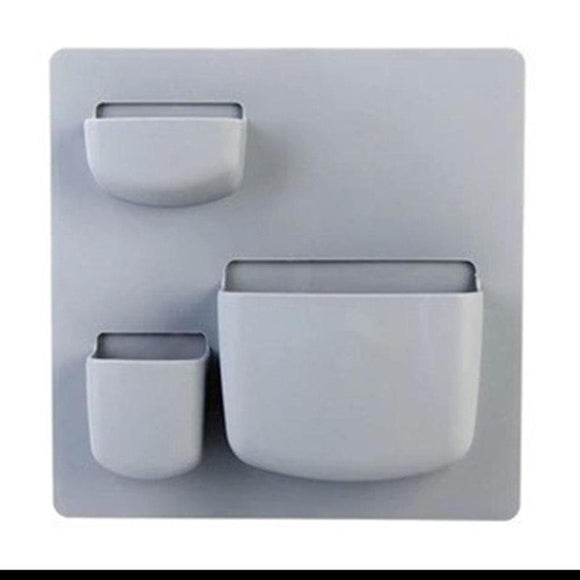 Plastic Self-adhesive Kitchen Refrigerator Fridge Storage Rack Organizer Cleaning Sponge Vegetable Fruit Kitchen Tools