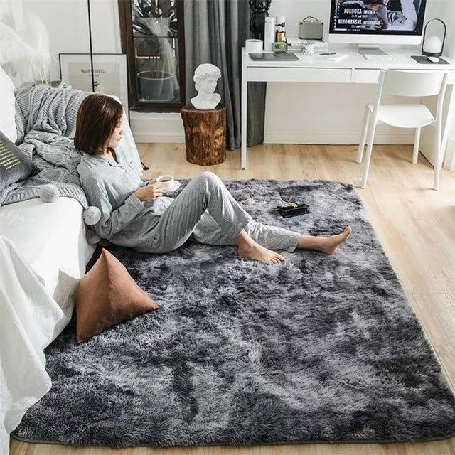 Motley Plush Carpets For Living Room Soft Fluffy Rug Home Decor Shaggy Carpet Bedroom Sofa Coffee Table Floor Mat Cloakroom Rugs