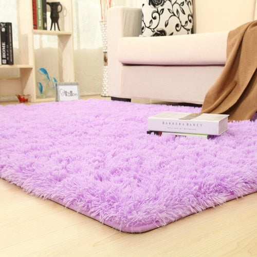 9 Colors Solid Rugs Pink Puple Carpet Thicker Bathroom Non-slip Mat Area rug for living room Soft Child Bedroom Mat Vloerkleed