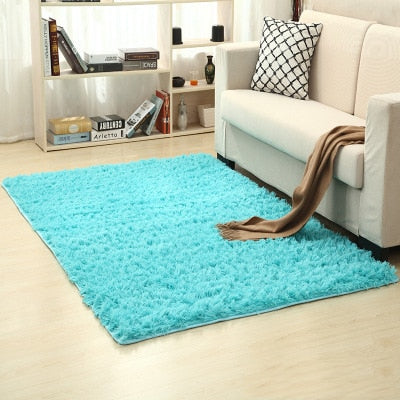 9 Colors Solid Rugs Pink Puple Carpet Thicker Bathroom Non-slip Mat Area rug for living room Soft Child Bedroom Mat Vloerkleed