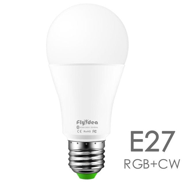 New Wireless Bluetooth Smart Bulb LED 10W RGB Magic Lamp E27 Color Change Light Bulb Smart Home Lighting Compatible IOS /Android