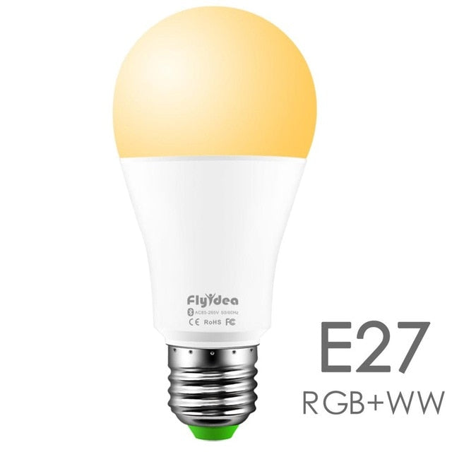 New Wireless Bluetooth Smart Bulb LED 10W RGB Magic Lamp E27 Color Change Light Bulb Smart Home Lighting Compatible IOS /Android